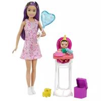 Набор игровой Barbie Скиппер Няня с малышом Кормление 3 GRP40