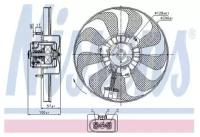 Вентилятор радиатора AUDI VW A3 A4 GOLF IV BORA 220 60W 290mm 04 NISSENS 85684