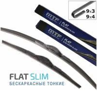 Щётки стеклоочистителя для ГАЗ 52 грузовик 1964-1993, дворники MTF Light FLAT SLIM бескаркасные комплект - водительский 350 мм, пассажирский 350 мм