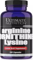 Аминокислоты Ultimate Nutrition ARGININE ORNITHINE LYSIN 100 капсул