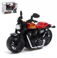 Мотоцикл металлический «Пламя», микс
