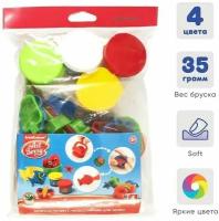 ErichKrause Биопластилин с аксессуарами для лепки ArtBerry Multi Playset, 4 х 35 г