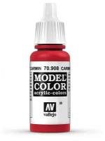 Краска 70908 Vallejo Серии Model Color - Carmine Red 17ml