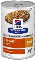 Влажный диетический корм для собак Hill's Prescription Diet c/d Multicare Urinary Care при профилактике мочекаменной болезни (мкб), с курицей, 370г