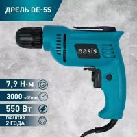 Безударная дрель Oasis DЕ-55, 550 Вт синий