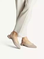 Туфли слингбэки Tamaris, натуральная кожа, размер 40, бежевый
