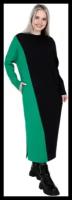Платье женское / ElenaTex/N.E.W. / П-160 (футер с лайкрой: хлопок 80%, лайкра 5%, полиэстер 15%)/ 46 / светло-зеленая