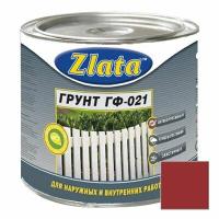 Грунтовка ZLATA ГФ-021, 0.9 кг, красно-коричневый