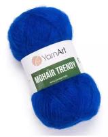 Пряжа для вязания YarnArt Mohair Trendy (ЯрнАрт Мохер Тренди) - 2 мотка 128 василек, полушерсть пушистая, 50% акрил, 50% мохер, 220м/100г