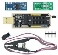 Программатор EEPROM для BIOS на микросхеме CH341A c зажимом для программирования - прищепкой