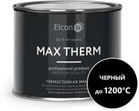 Эмаль термостойкая Elcon Max Therm, до +1200 °С, 0,4 кг, черная