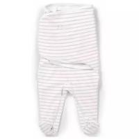 Конверт для пеленания SwaddleMe Footsie розовые полоски, размер S/M