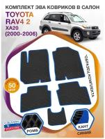 Коврики ЭВА в салон Toyota RAV4 II (XA20) / Тойота РАВ4 2 (ХА20) 5 дверная 2000-2006; ЭВА/EVA