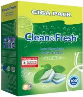 Таблетки для посудомоечных машин Clean & Fresh CLEAN&FRESH All in 1, 100 шт