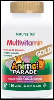 Детский мультивитаминный комплекс ANIMAL PARADE GOLD Multi со вкусами вишни, апельсина, винограда (жевательные таблетки массой 1600 мг(5%), 120 штук