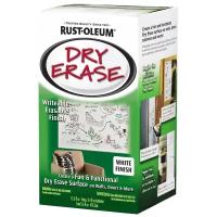 Краска с эффектом маркерной доски Rust-Oleum Specialty Dry Erase (473 мл) моющаяся, глянцевая, белый