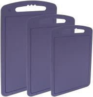 Разделочная доска, набор разделочных досок 3 шт., фиолетовый