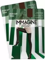 Колготки Immagine Micro Soft, 100 den, 2 шт., размер 2, коричневый