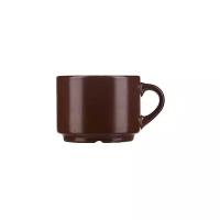 Чашка чайная «Шоколад», 200 мл D=8, H=6см; тем. корич. (Борисовская Керамика)