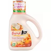 Жидкость для стирки Lion Top Sweet Harmony аромат цветов и апельсина, 850г
