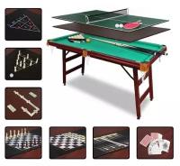 FORTUNA BILLIARD EQUIPMENT Бильярдный стол Fortuna Русская Пирамида 5фт 9 в 1 с комплектом аксессуаров