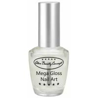Alex Beauty Concept Mega Gloss Nail Art Прочный Закрепитель для ногтей/ Закрепитель для дизайна, 14 мл