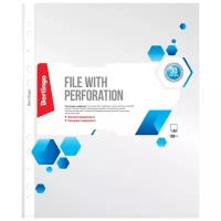 Berlingo Папка-вкладыш с перфорацией A4, пластик 30 мкм, глянцевая, прозрачный