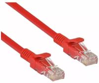 Патч-корд ExeGate UTP-RJ45-RJ45-5e-0.5M-LSZH-RD, cat.5e, 0.5м