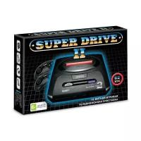 Игровая приставка 16 bit Super Drive 2 Classic (62 в 1) + 62 встроенных игр + 2 геймпада (Черная)