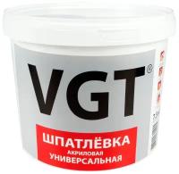 Шпатлевка универсальная для наружных и внутренних работ VGT, акриловая, 7,5 кг