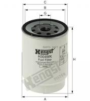 HENGST FILTER H304WK H304WK_фильтр топливный! сепаратор 1-14UNS H152 D108 Primary filter-system PreLine