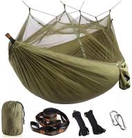 Гамак с москитной сеткой Skully Hammok with mosquito 300x200 (armygreen)