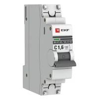 Автоматический выключатель 1P 1,6А (C) 4,5kA ВА 47-63 EKF PROxima