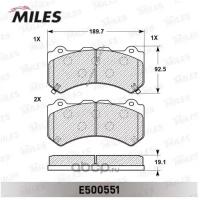 Комплект тормозных колодок, дисковый тормоз MILES E500551