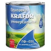 Грунтовка антикоррозийная Krafor ГФ-021, 1.8 кг, красно-коричневый