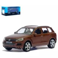 Машина металлическая VOLKSWAGEN TOUAREG, 1:43, цвет коричневый 3098616