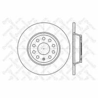 Диск тормозной задний, 60204840SX STELLOX 6020-4840-SX