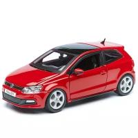 Легковой автомобиль Bburago Volkswagen Polo (18-21059) 1:24, 17 см, красный