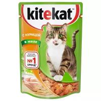 Влажный корм для кошек Kitekat с курицей 2 шт. х 85 г (кусочки в желе)