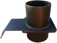 Шибер задвижка черный толстостенный котловая сталь 3,5мм ф114(117)