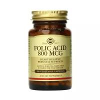 Фолиевая кислота Solgar Folic Acid 800 mcg Vegetabl Capsules, 100 vcaps