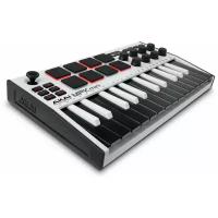 AKAI PRO MPK MINI MK3 W white/black миди клавиатура с уменьшенными клавишами, цвет белый с черной клавиатурой