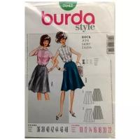 Выкройка Burda 7042-Стиль 60-х: Юбка