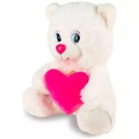 Мягкая игрушка Мишка с сердцем озвученный, 21 см