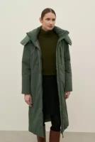 Пальто женское Finn Flare, цвет: т.зеленый FAD11070_506