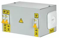 Ящик с понижающим трансформатором ЯТП 0.25 220/36В (3 авт. выкл.) IEK MTT13-036-0250