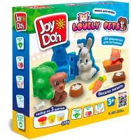 Набор для творчества Масса для лепки Joy Doh набор LOVELY pets-любимые питомцы, 3d формы, 9 аксесуаров, 3 баночки с тестом PETS-150 pot