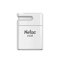 Накопитель USB 3.0 64Гб Netac U116 (NT03U116N-064G-30WH), белый