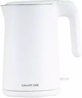 Чайник электрический с двойными стенками GALAXY GL0327 (белый)