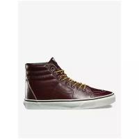 Кожаные кеды Vans SK8-HI GROUNDBRKRS VA38GEOE5 бордовые (37)